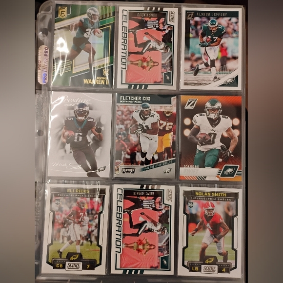 Philadelphia Eagles Assorted 9 Mint Cards - Picture 2 of 16